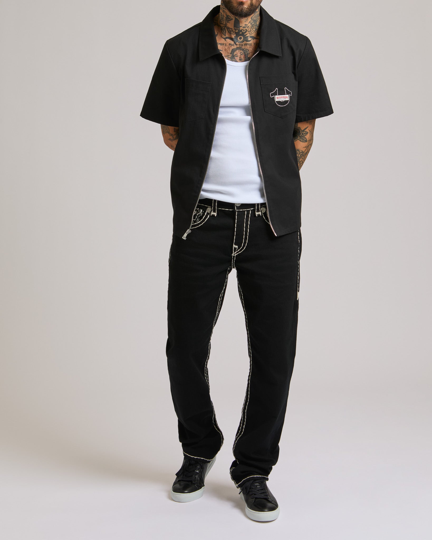 RICKY SUPER T FLAP 34IN - 2SB BODY RINSE BLACK