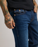 BILLY SN FLAP 34" - DAMON DARK WASH