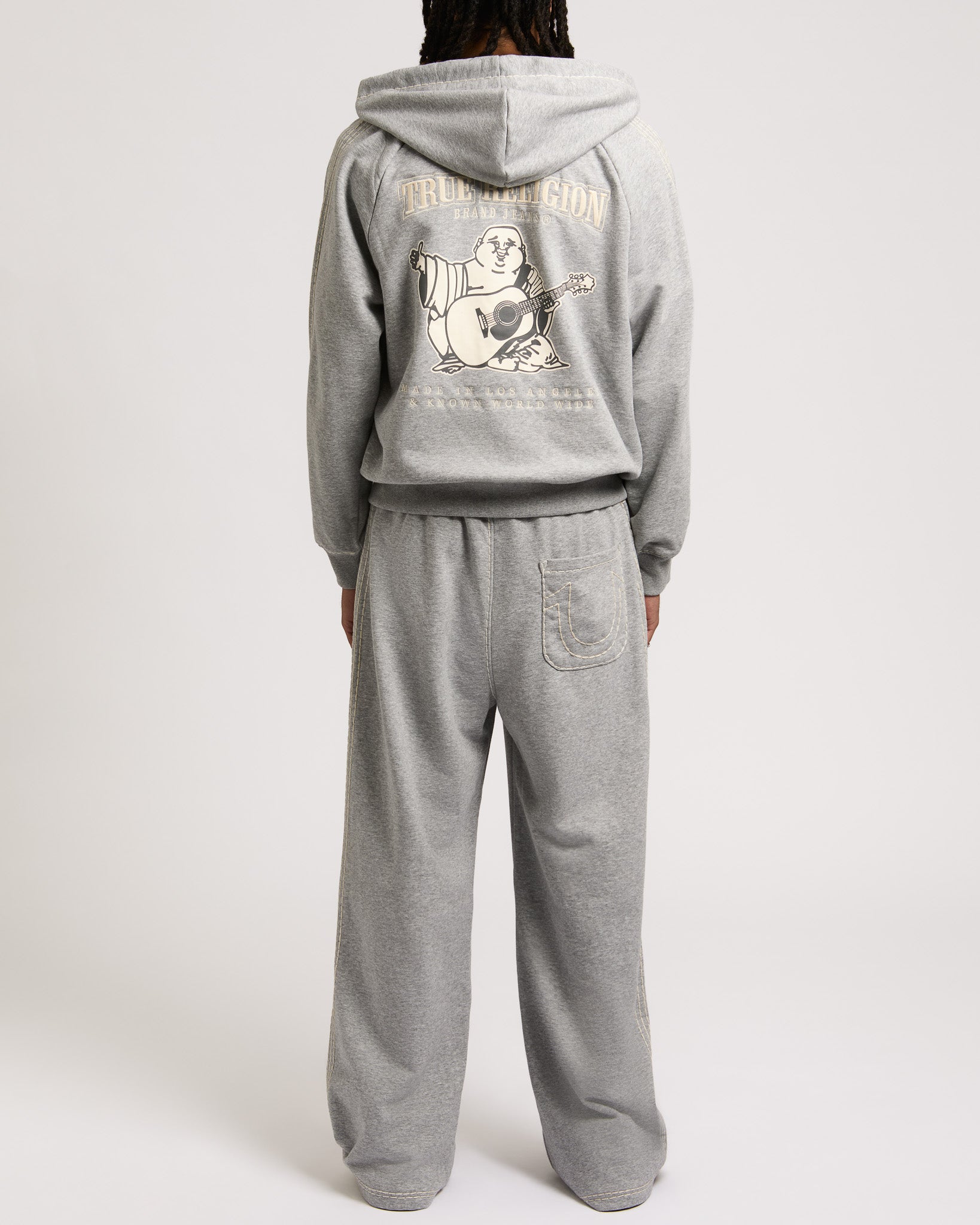 SUPER T BOXY ZIP UP - HEATHER GREY