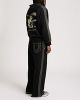 SUPER T BAGGY SWEATS -  JET BLACK