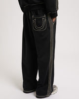SUPER T BAGGY SWEATS -  JET BLACK