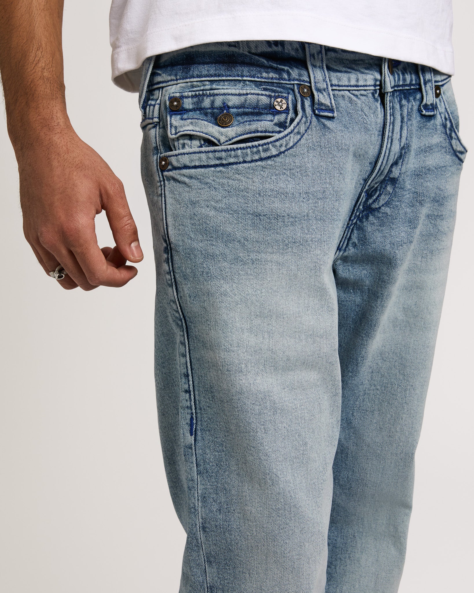 BILLY SN FLAP 34IN - ARTIC WHISPER LIGHT WASH