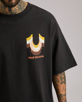 SS RETRO LOGO OVERSIZED TEE - JET BLACK