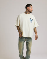 SS RETRO LOGO OVERSIZED TEE - WINTER WHITE