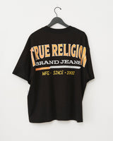 SS RETRO LOGO OVERSIZED TEE - JET BLACK
