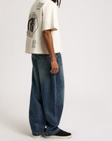 DANNY BARREL BIG T NO FLAP - SHATTERED DARK INDIGO WASH