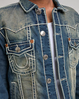 OVERSIZE ROPE STITCH JIMMY JKT - DENIM DUSTSTROM DARK WASH