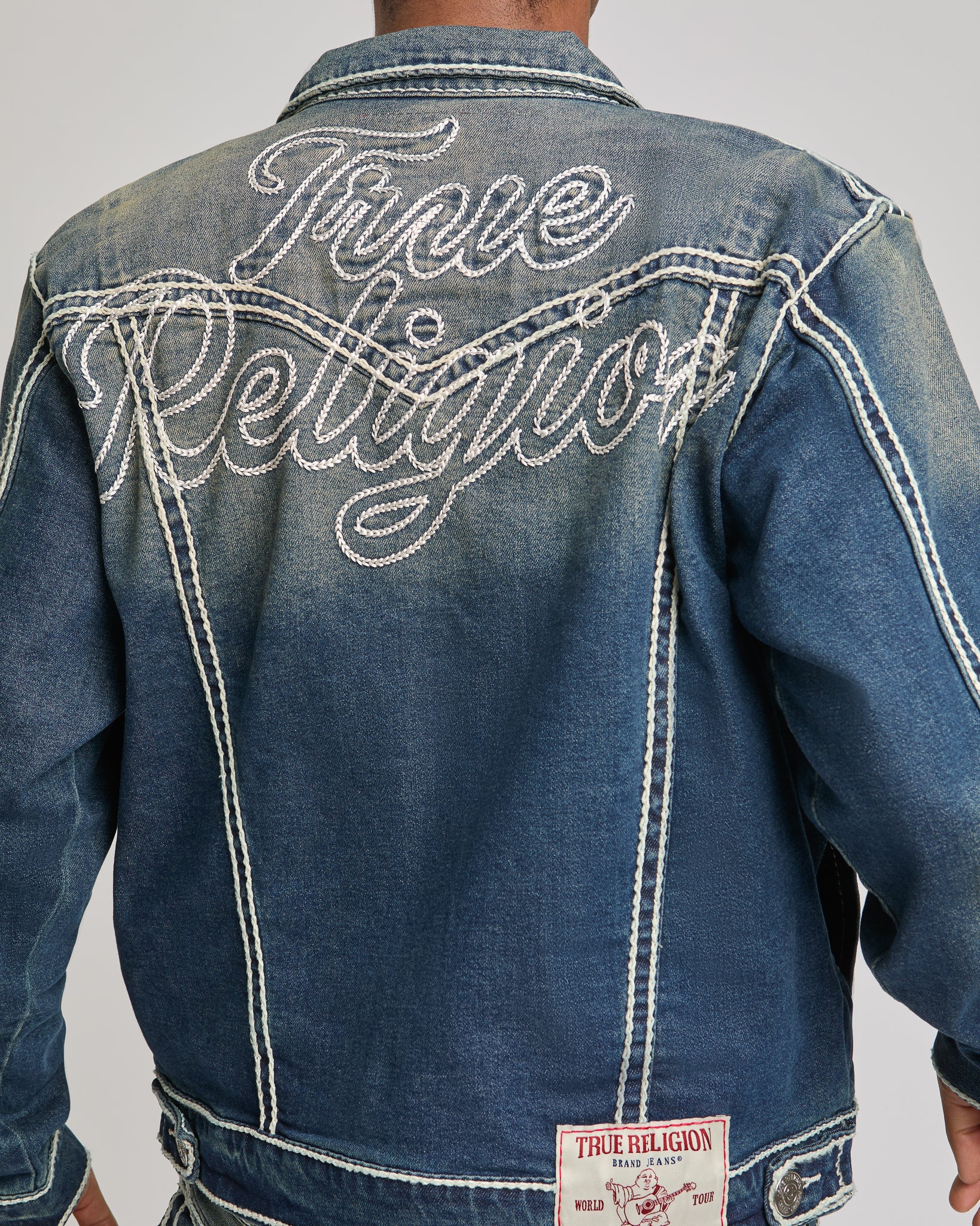 OVERSIZE ROPE STITCH JIMMY JKT - DENIM DUSTSTROM DARK WASH