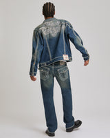 RICKY ROPE STITCH FLAP 34IN - DENIM DUSTSTROM DARK WASH