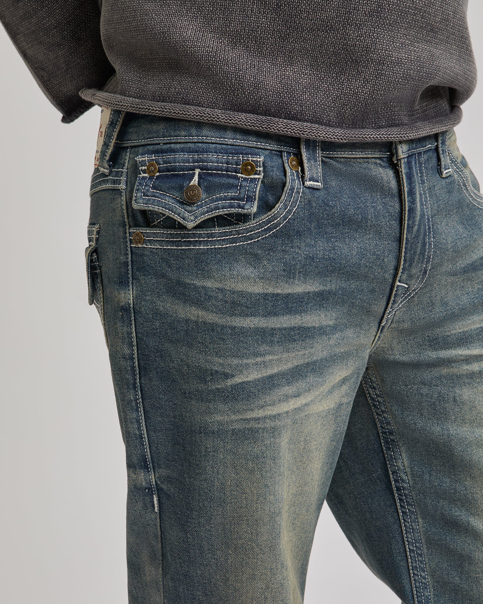 BILLY TN SN FLAP  34 IN - WESTERN LOOP FADE MED WASH