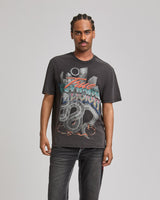 WASHED SNAKE BITE TEE - JET BLACK
