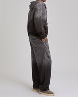 DIP DYED BIG T BAGGY JOGGER - VINTAGE BLACK