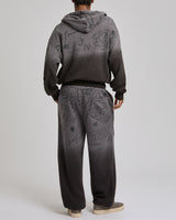 DIP DYED BIG T BAGGY JOGGER - VINTAGE BLACK