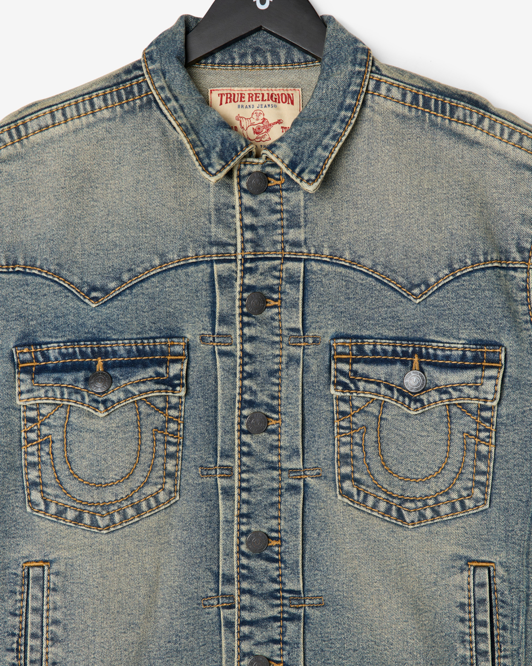 BIG T OVRSIZED DENIM JACKET - DESERT LOOP FADE MEDIUM WASH