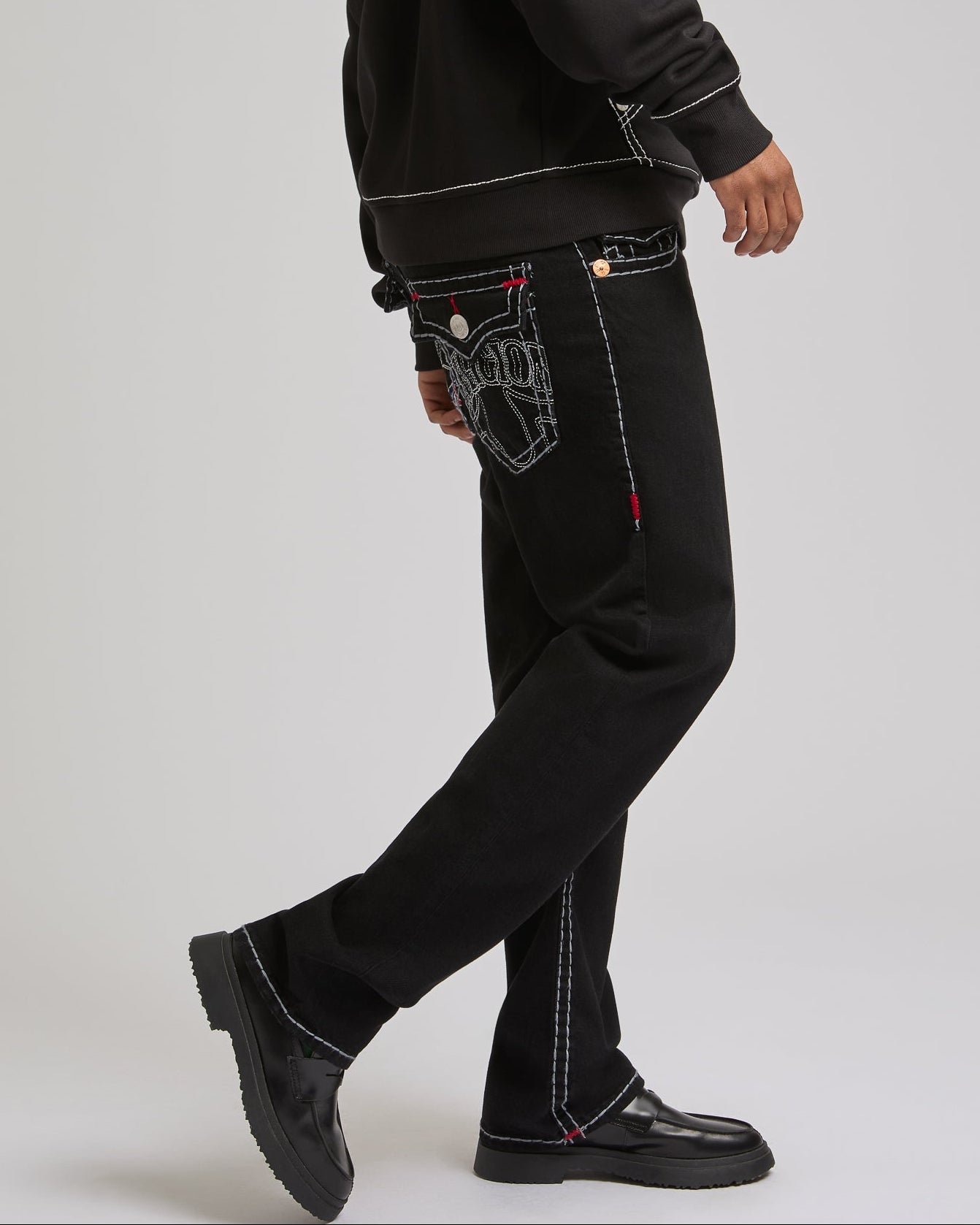 RICKY SUPER T FLAP 34IN EMBRO - 2SB BLACK RINSE