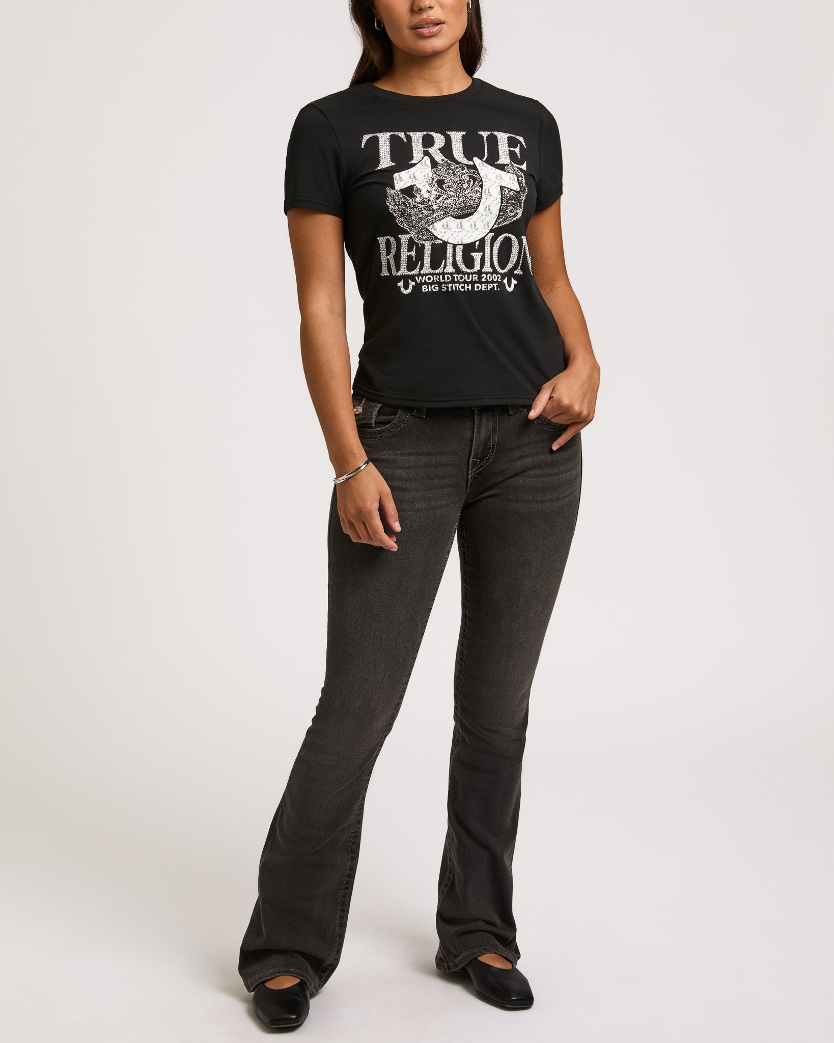 BECCA BOOTCUT FLAP - CHARCOAL