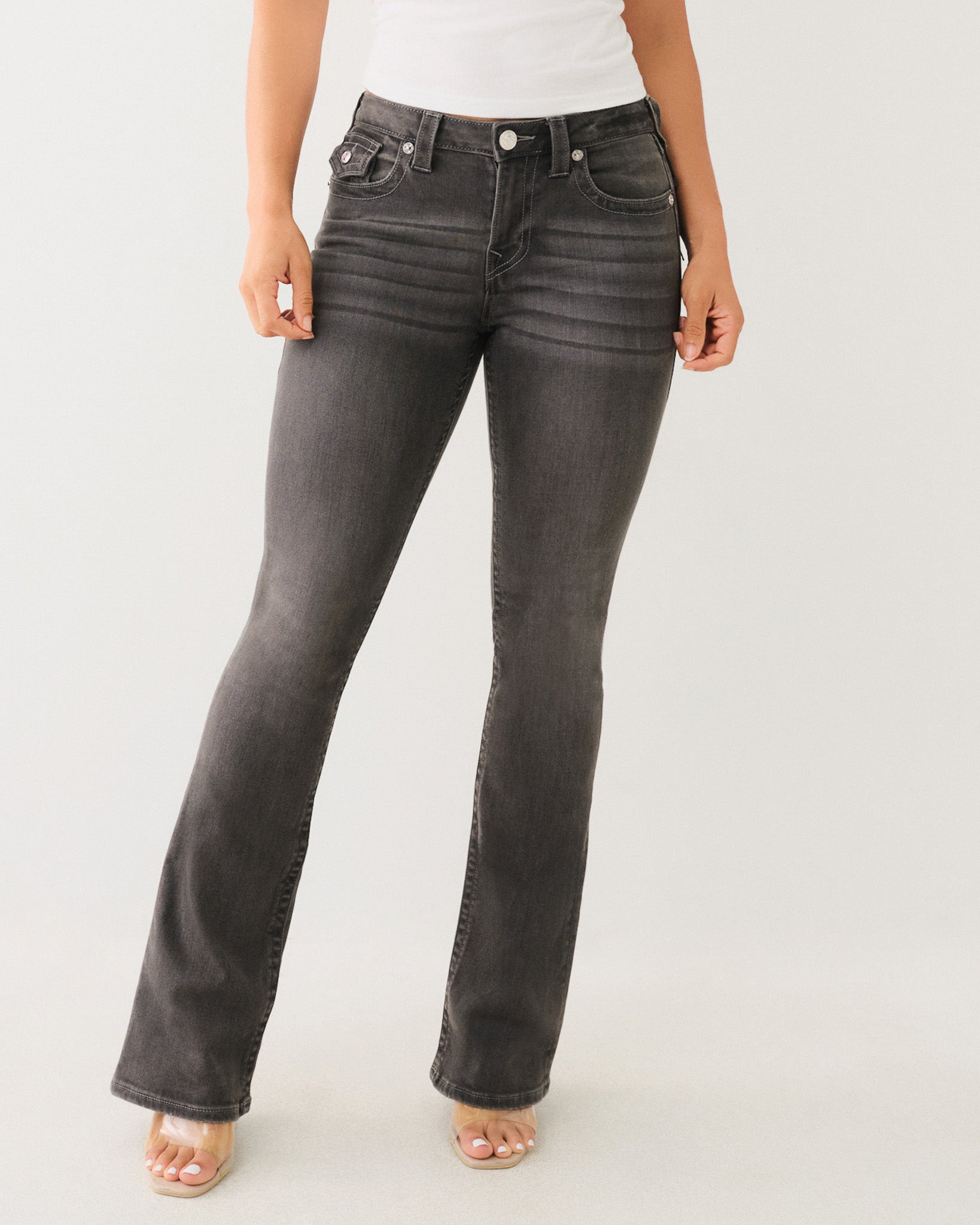 BECCA BOOTCUT FLAP - CHARCOAL