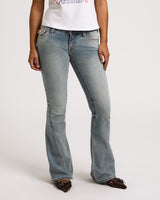 JOEY LOW RISE  FLARE FLAP - SALT WATER