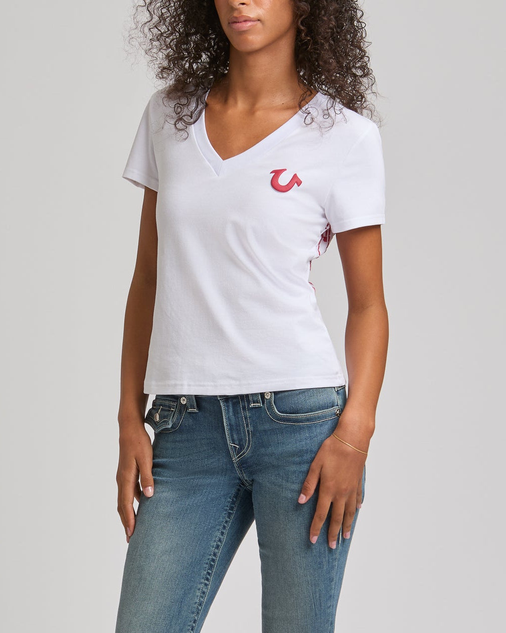 SUPER T BUDDHA CLASSIC V NECK - OPTIC WHITE