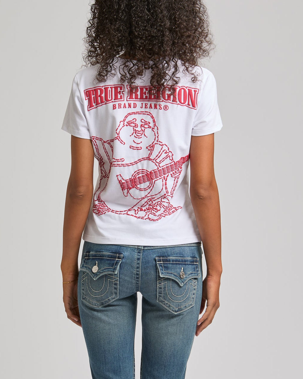 SUPER T BUDDHA CLASSIC V NECK - OPTIC WHITE