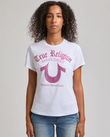 CRYSTAL HS CREW NECK TEE - OPTIC WHITE