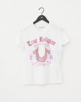 CRYSTAL HS CREW NECK TEE - OPTIC WHITE