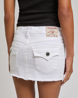 SADIE MINI SKIRT FLAP - BRILLIANT WHITE