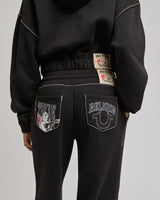 STITCH BUDDHA BIG T GF PULLOVR - JET BLACK