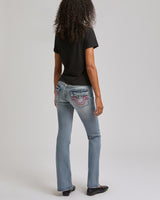 CRYSTAL HERITAGE CREW NECK TEE - JET BLACK
