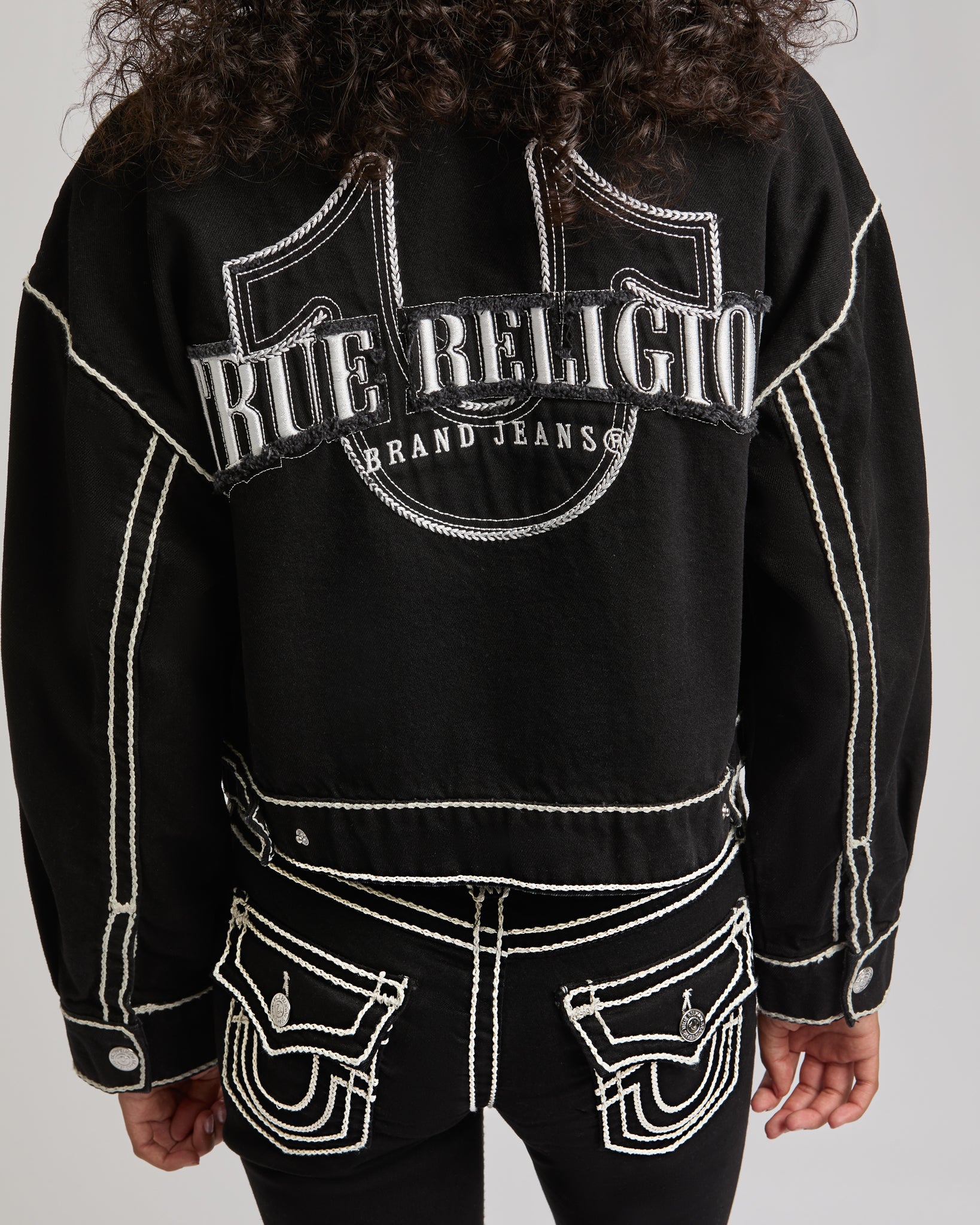ROPESTITCH DENIM JACKET - 2SB BLACK RINSE