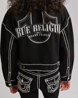 ROPESTITCH DENIM JACKET - 2SB BLACK RINSE