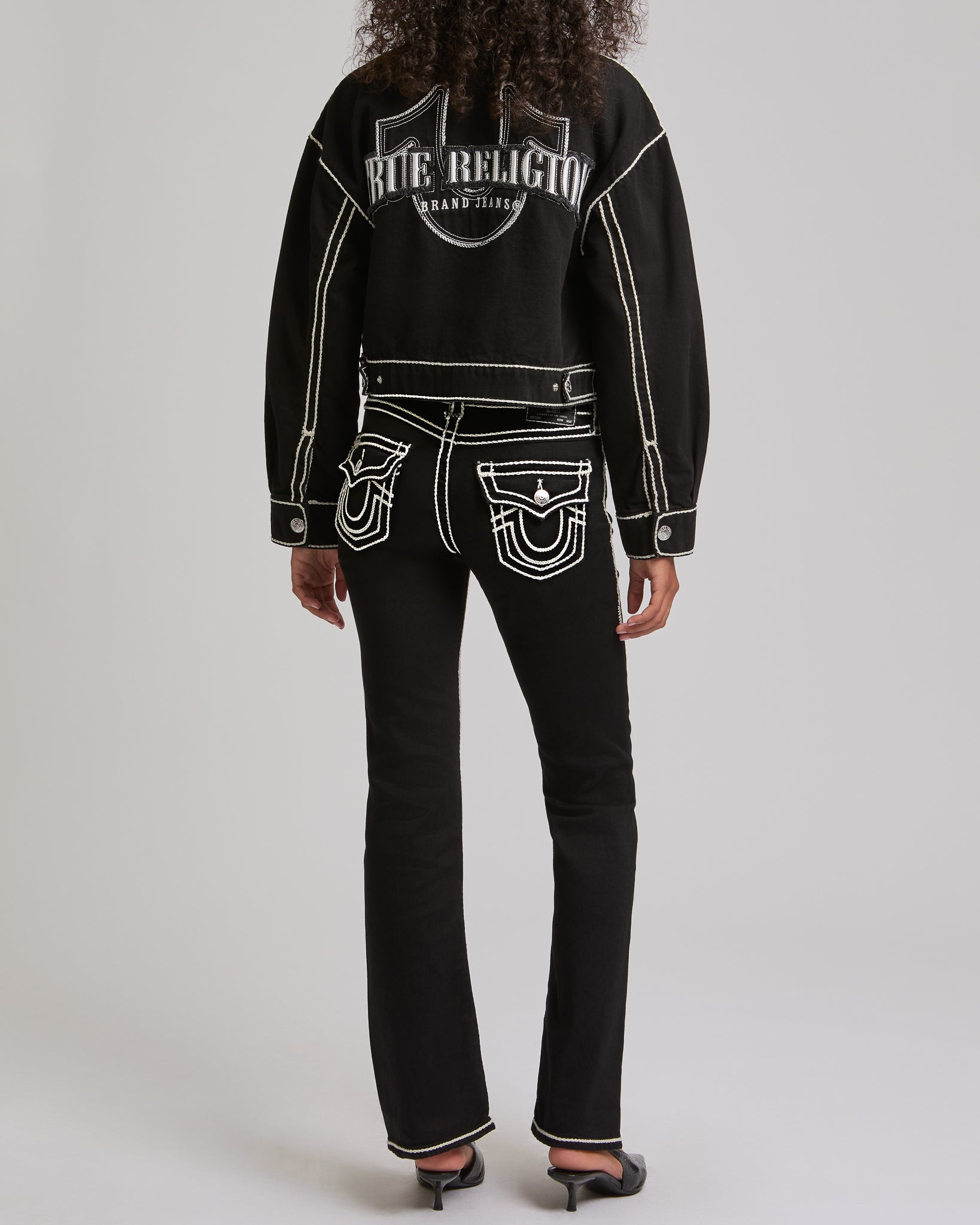 ROPESTITCH DENIM JACKET - 2SB BLACK RINSE