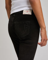 BABY CORD BECCA MR BOOTCUT - JET BLACK