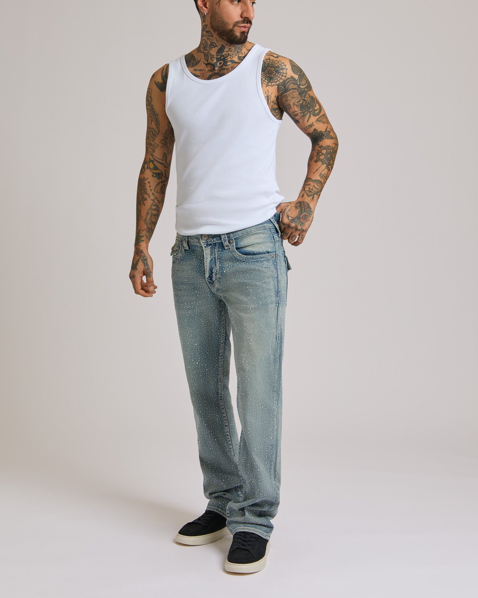 BILLY BIG T FLAP CRYSTAL 34 IN - GOLDEN SURF LT WASH