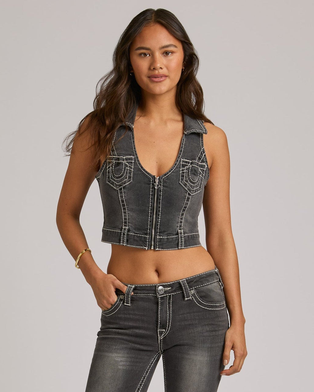 ZIP FRONT TOP BIG T - TRANQUIL DREAM
