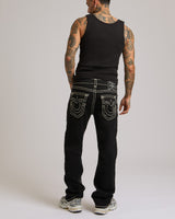 BILLY SUPER T FLAP 34 IN - 2SB BLACK RINSE