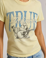 CRYSTAL BUDDHA CREW NECK TEE - DOUBLE CREAM