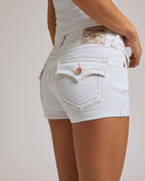JENNIE MR SHORT FLAP - BRILLIANT WHITE