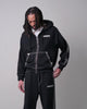 SUPER T BOXY ZIP UP - JET BLACK