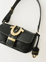 DOUBLE POCKET SHOULDER BAG