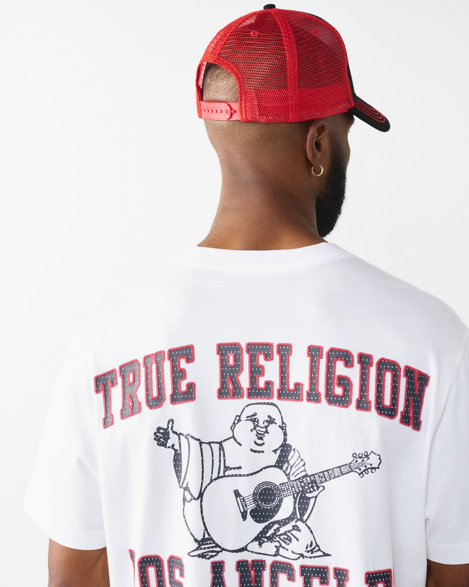CRYSTAL TR BUDHHA TRUCKER - JET BLACK