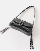 HS TASSLE STUD BAG - JET BLACK